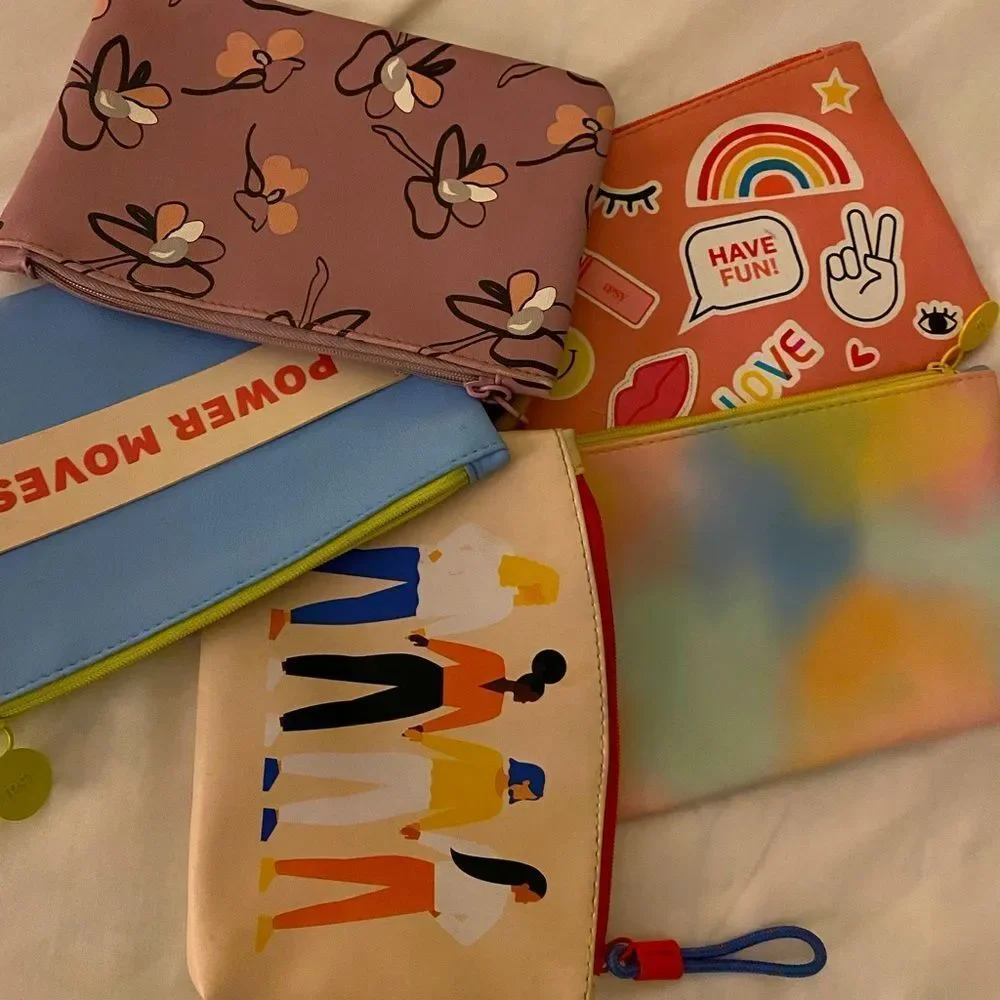 Ipsy Makeup Bags - 6 bags as pictured , size 7.5 x5